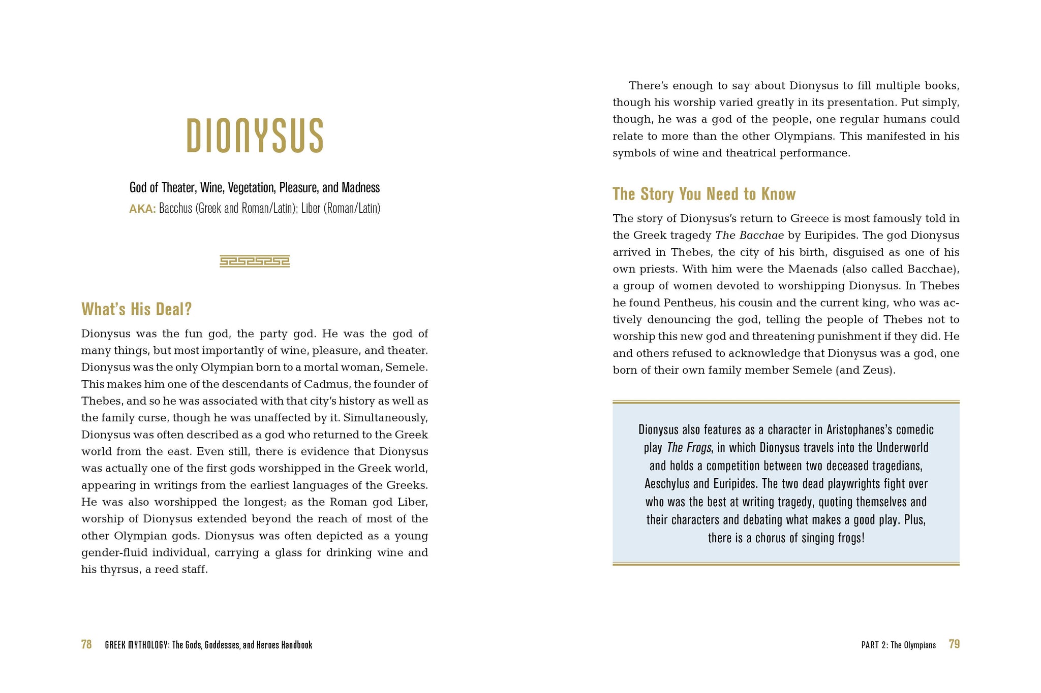 Greek Mythology: The Gods, Goddesses, and Heroes Handbook