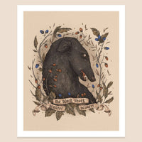 Beware the Black Shuck Art Print by Jessica Roux
