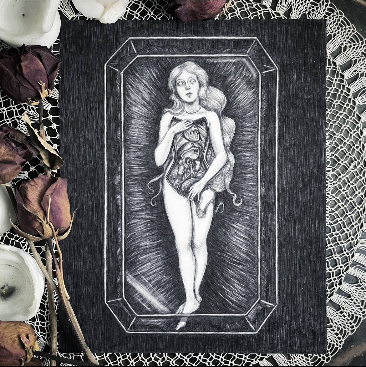 Anatomical Venus Art Print by Caitlin McCarthy