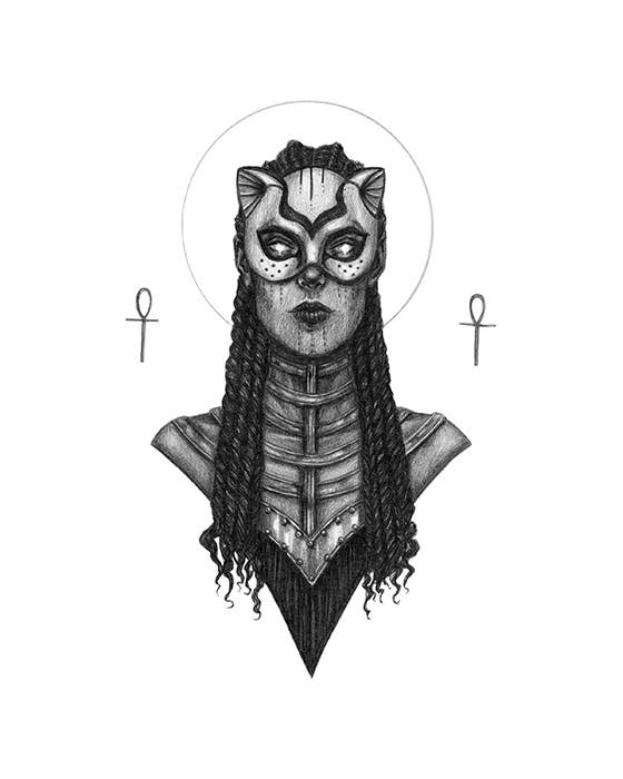 Sekhmet Art Print by Caitlin McCarthy