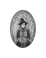 Winter Witch Art Print by Caitlin McCarthy