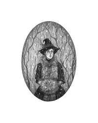 Winter Witch Art Print by Caitlin McCarthy