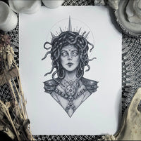 Medusa Art Print by Caitlin McCarthy