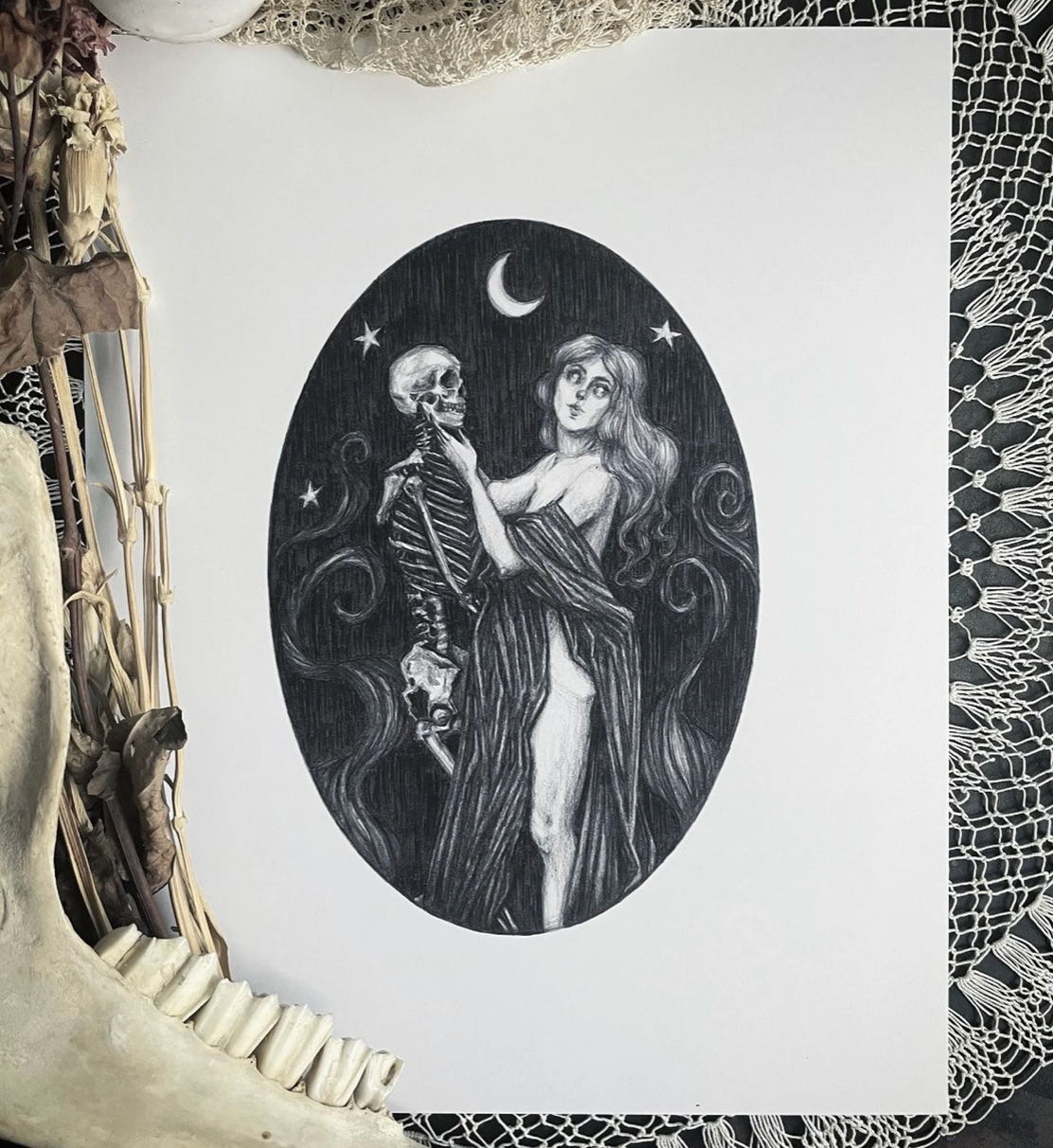 Danse Macabre Art Print by Caitlin McCarthy